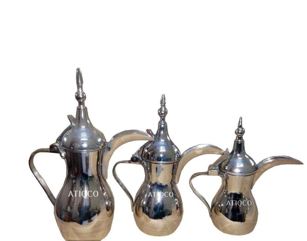 Big Selling Brass Turkish Silver Coffee Pot Latest Modern Metal Tea Turkish Stylish Brass Coffee Pot Luxury Tea Pot Pan Selling