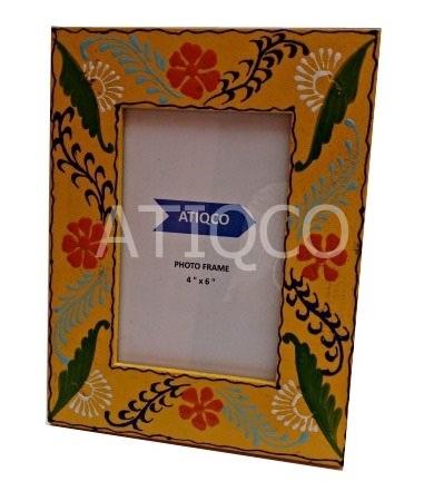 Artistic painted wooden photo frames unique classic touch picture frame colourful handmade frames room decor