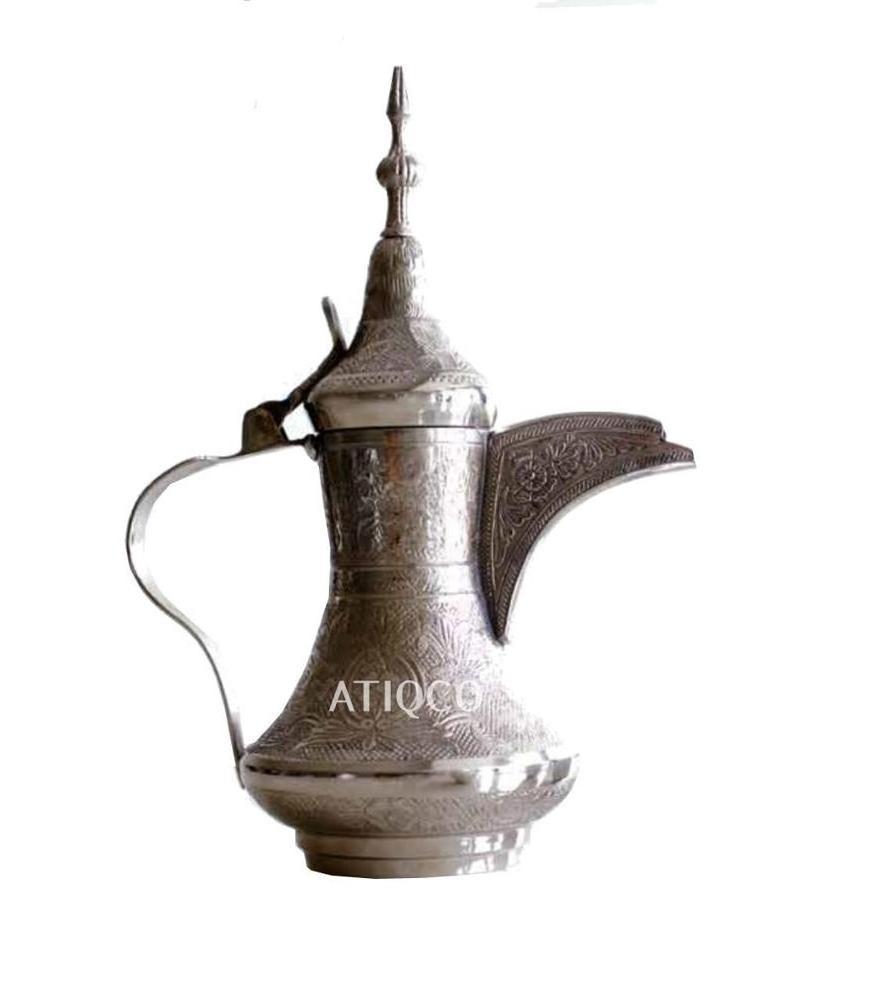 Big Selling Brass Turkish Silver Coffee Pot Latest Modern Metal Tea Turkish Stylish Brass Coffee Pot Luxury Tea Pot Pan Selling