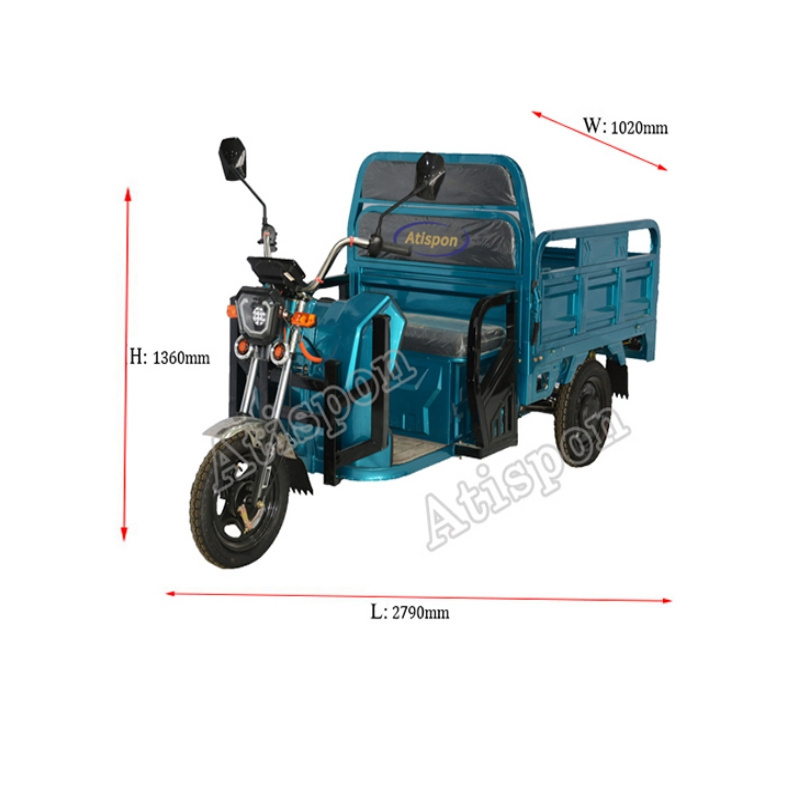 Wholesale price  Convenient And Applicable   Electric 3 Wheels Electric Tricycle For Cargo And Passenger