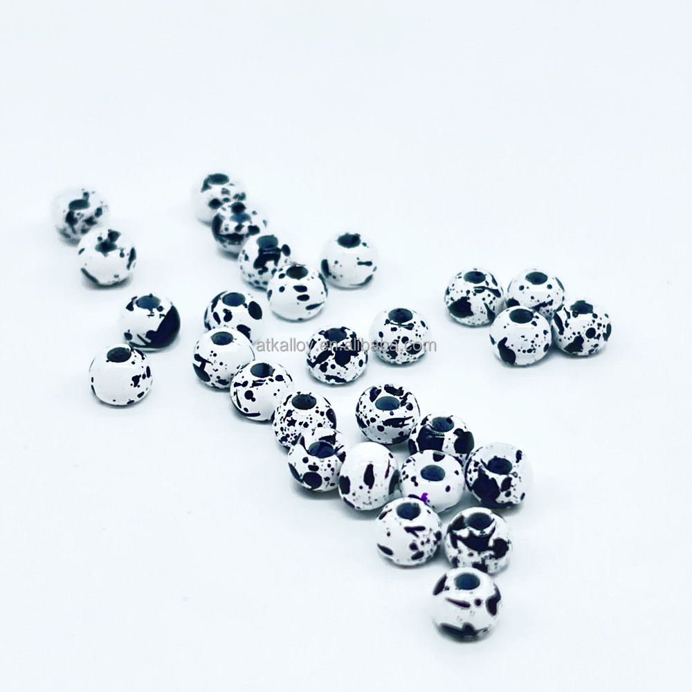 Tungsten Counter Sunk Bead Mottled Colors