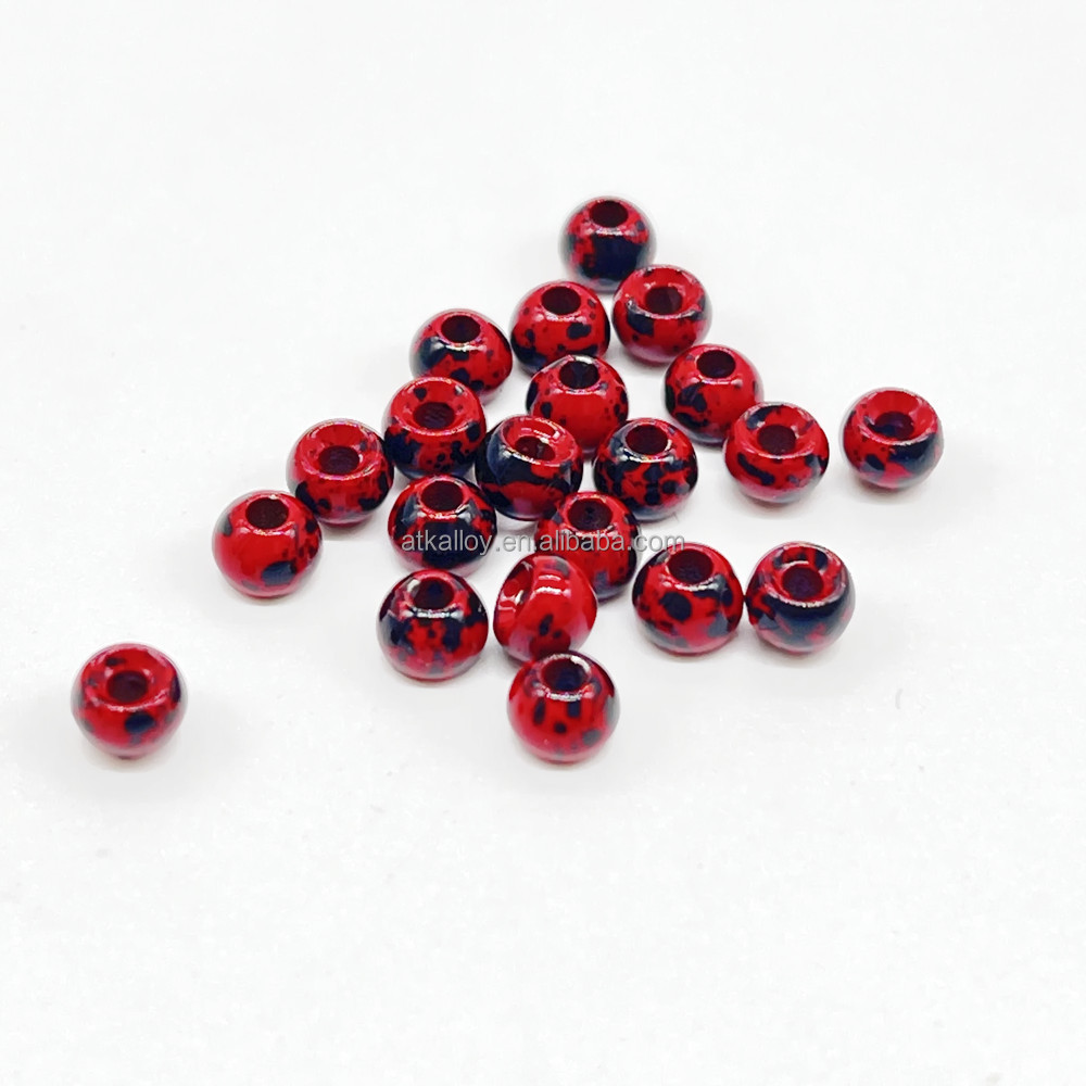 Tungsten Counter Sunk Bead Mottled Colors