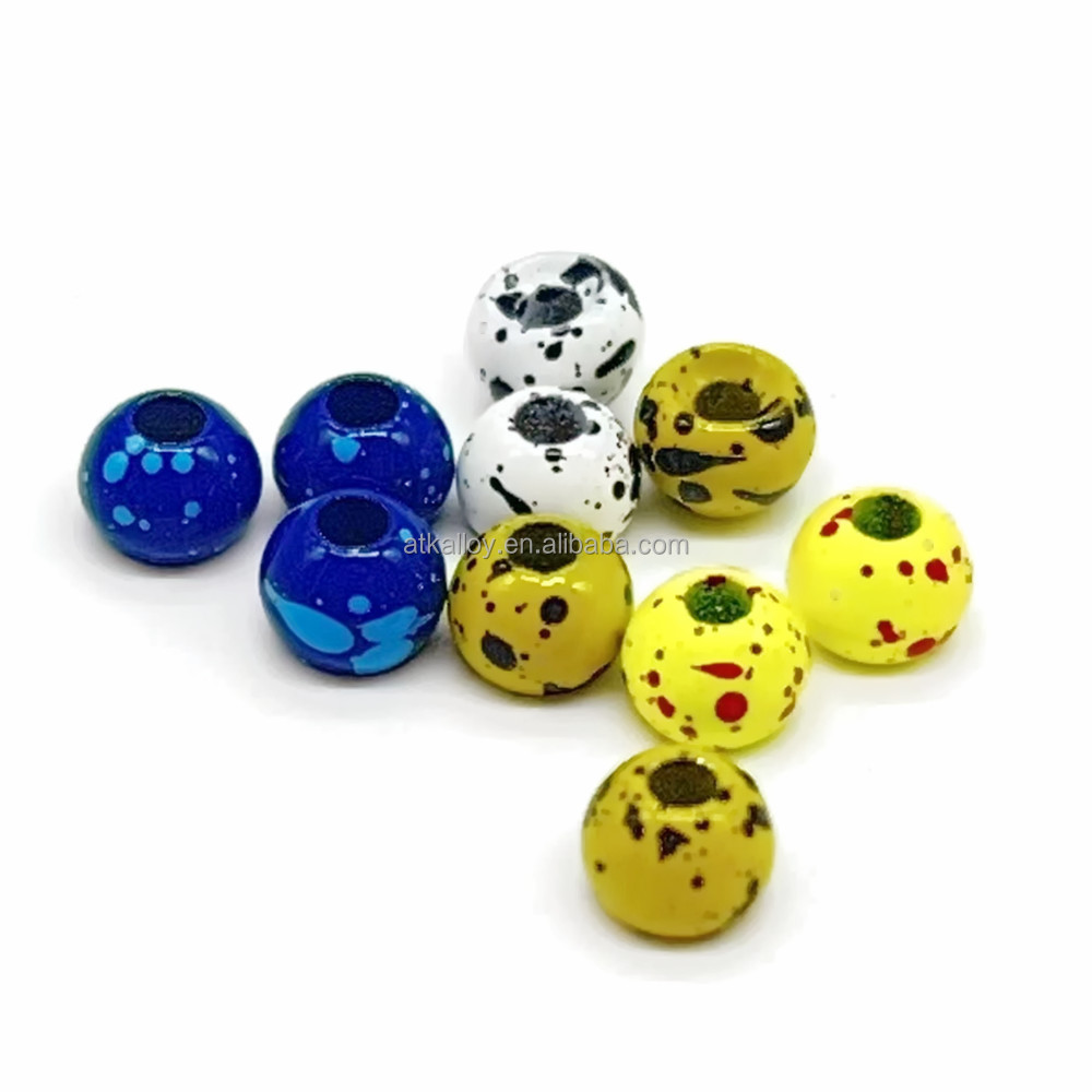 Tungsten Counter Sunk Bead Mottled Colors