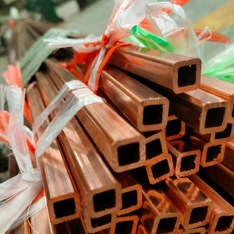 C11000 C10200 C12000 C12200 copper tube rectangular copper pipe  square copper tube