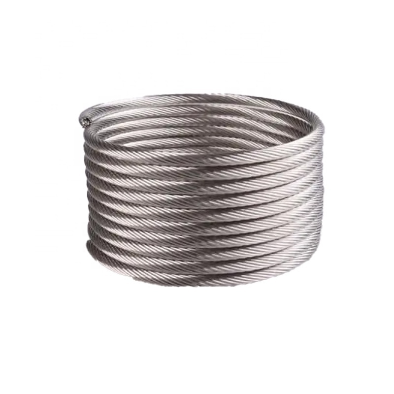 7x7 6x9 6x19 7x19 6x36 Galvanized Carbon Steel Cable aisi304 316 Stainless Steel Wire Rope Manufacturer