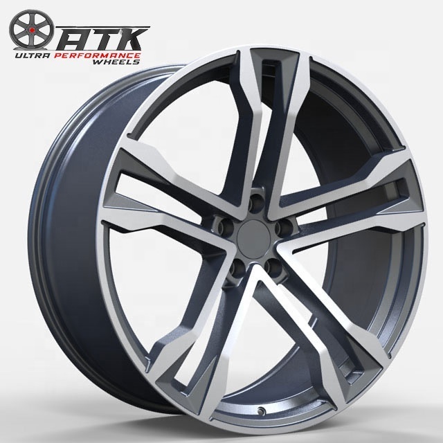 Mesh Design 20 21 22 Inch 5x112Cast Iron Wheels Be Suitable For Audi A4 A5 A6 A7 A8 E-Tron Q3 Q5 Q7 Q8 R S TT