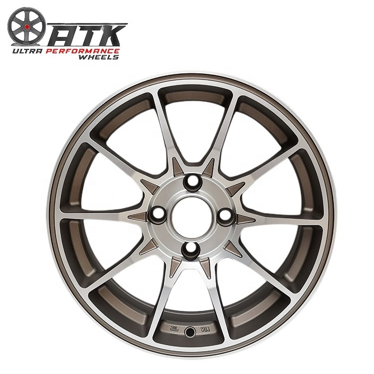 4*100 5*114.3 Alloy Passenger Car Wheels 4 5 Holes Suitable for Honda Civic Fit Fengfan Xrv Toyota Volkswagen Polo