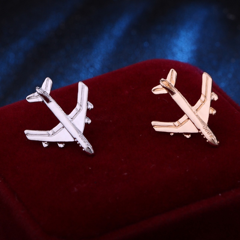 Customization Aircraft 3D Plane Model Gold Sliver Zinc Alloy Airplane Lapel Pin For Man Suit