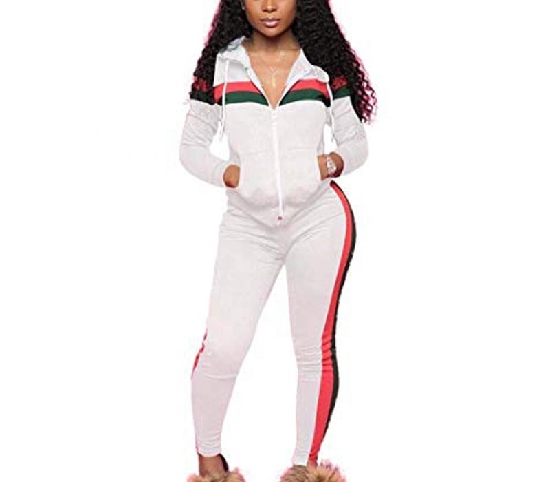 Women gym training running pink women sweat suit set tracksuit plain sports track suit