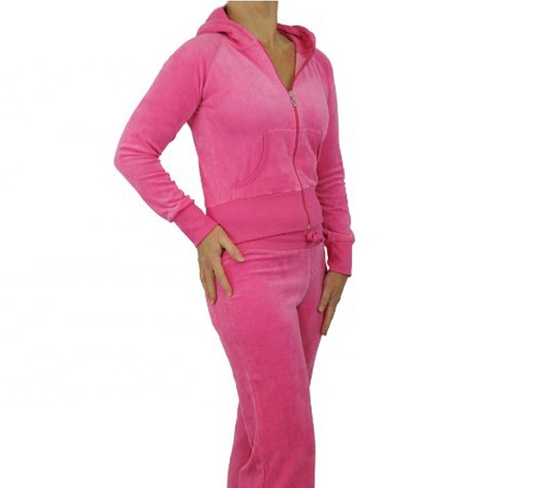 Women gym training running pink women sweat suit set tracksuit plain sports track suit