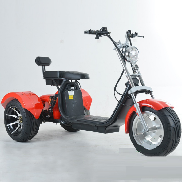 Fat Tire 2000W Electric Scooter Powerful Three wheel Citycoco COC with Removable Batteries