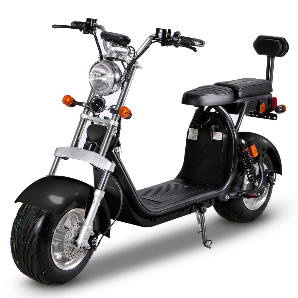 eHoodax 10 inch big wheel long distance e scooter electric fat tire fast speed 45mph scooter with EEC COC Europe road legal