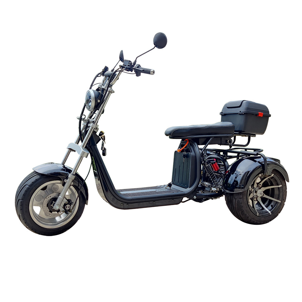 eHoodax EB-05WQ Three Wheels Big Tire Trike Adult Tricycle Citycoco 3 Wheel Electric Scooters 1500W/2000W Fat Bike Tire