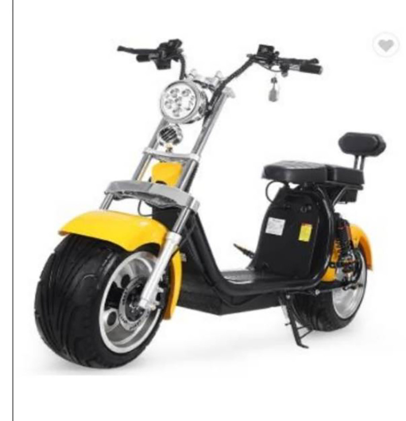 Hoodax best christmas gift 4000w 1500w 60v 12ah 20ah electric city coco scooter with double seat,mirrors and Big Round Headlight