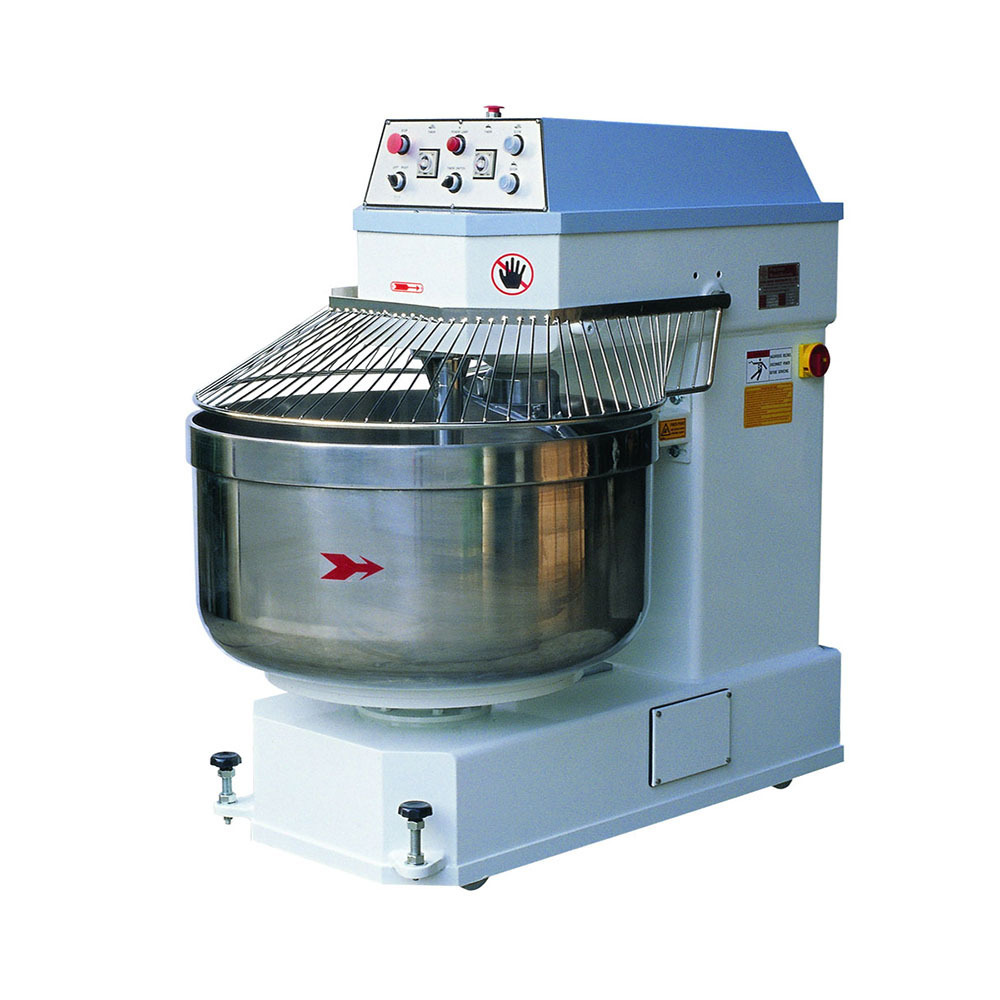 Dough 125 Kg Belt Driven Spiral Mixer Bread Baking Equipment