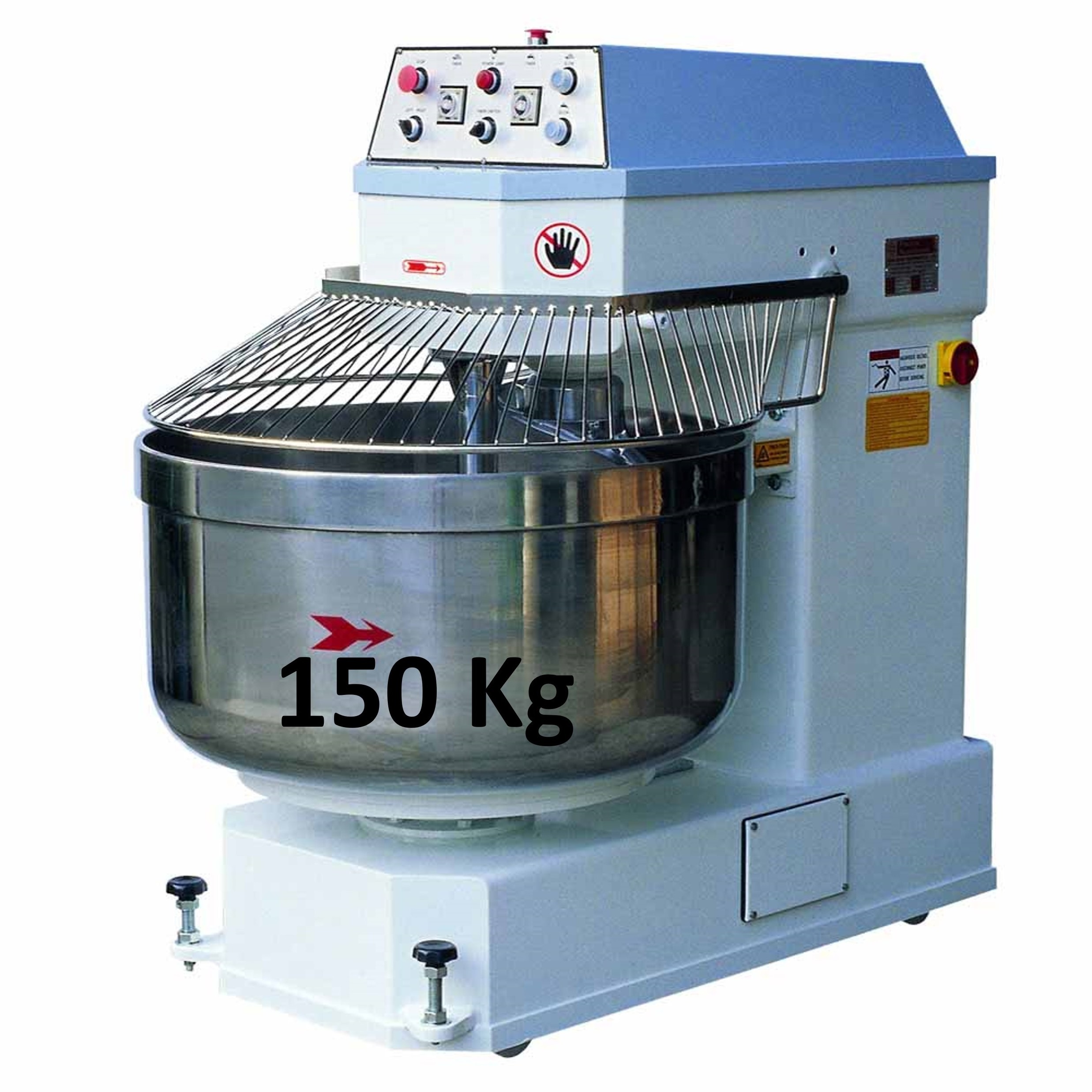 flour kneader machine 150 kg spiral dough mixer bakery bread making machine pizza baking equipment