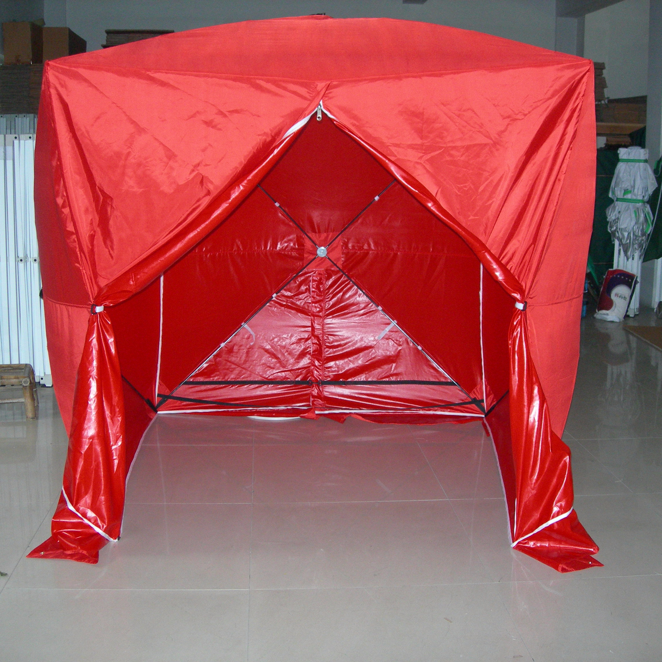 2.2x2.2m yellow white pop up work tent for sale