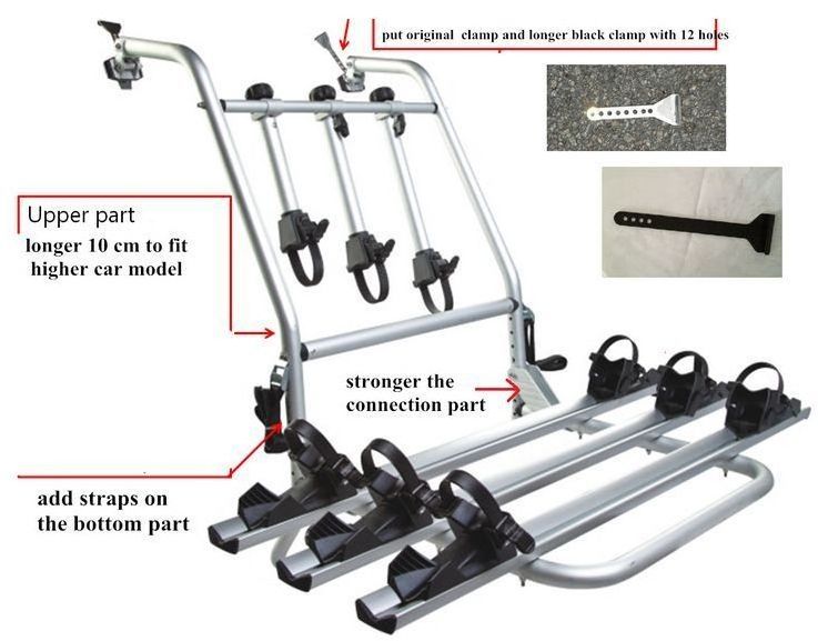 Atlirack RR1663  hitch bike rack carrier for three bikes