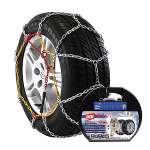 Atlichain KNS9mm snow chain steel diamond  Security Chain with EN16662-1 passenger car tire Traction snow tire chains