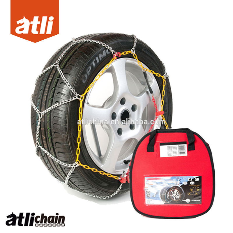 Atlichain Alloy steel KNT 7mm car tire chain,snow chain with more small clearance on snow road winter snow chains