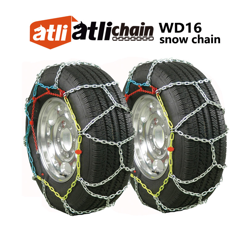 Atlichain Light Diamond Alloy Tire Chain Quick Mounting WD16 mm Diamond SUV snow Chain