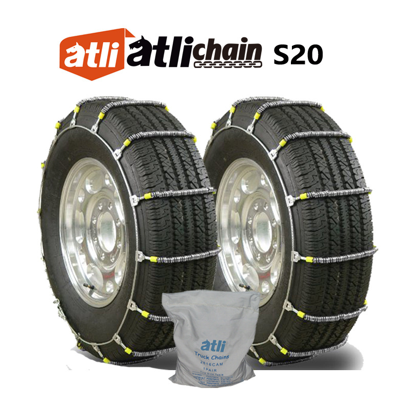 ATLI  U Class Carbon Steel Zinc Plated Heavy Duty Mud Single/Dual Truck Spring Tire Chains