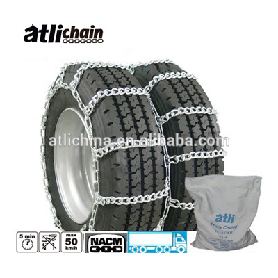 Atlichain Light Truck Dual Tire Traction Chain 42'S Ladder Type Twisted Dual wheel Truck Traction Chain