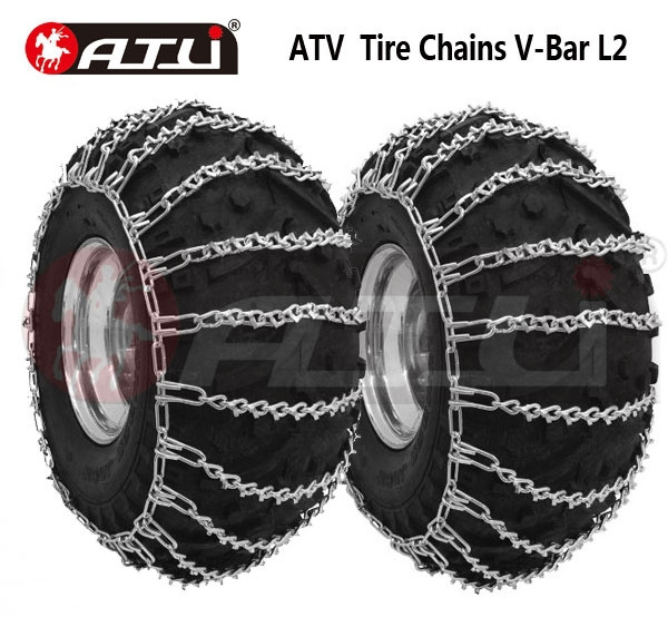 Atlichain V-Bar LV2 Easy Universal Fit Emergency Anti-Skid Snow Ice Mud Off Road For Traction Chain ATV tire Chains