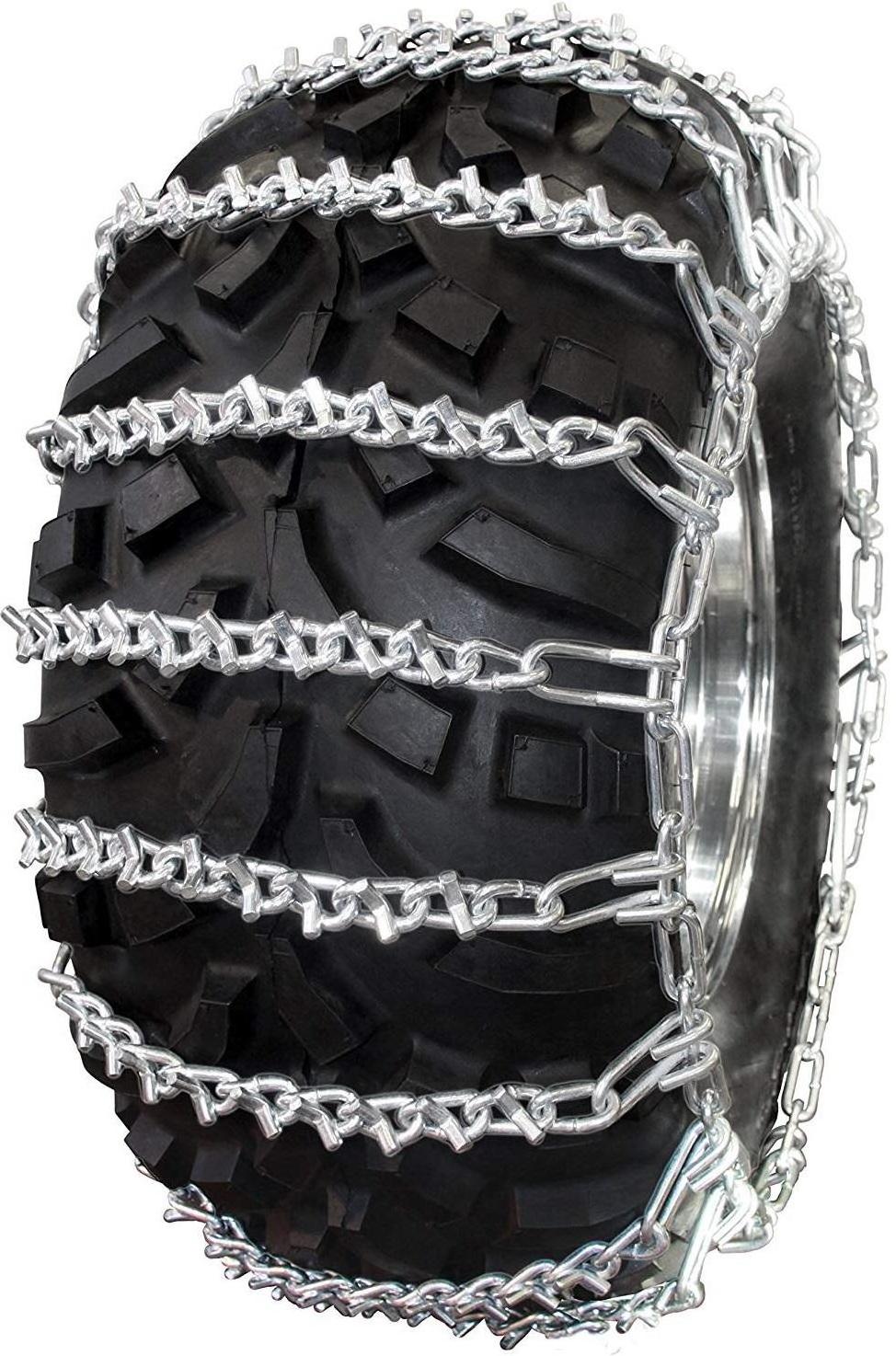 Atlichain 2 Link Spacing ATV traction Chains V-Bar ladder ATV Tire Chain