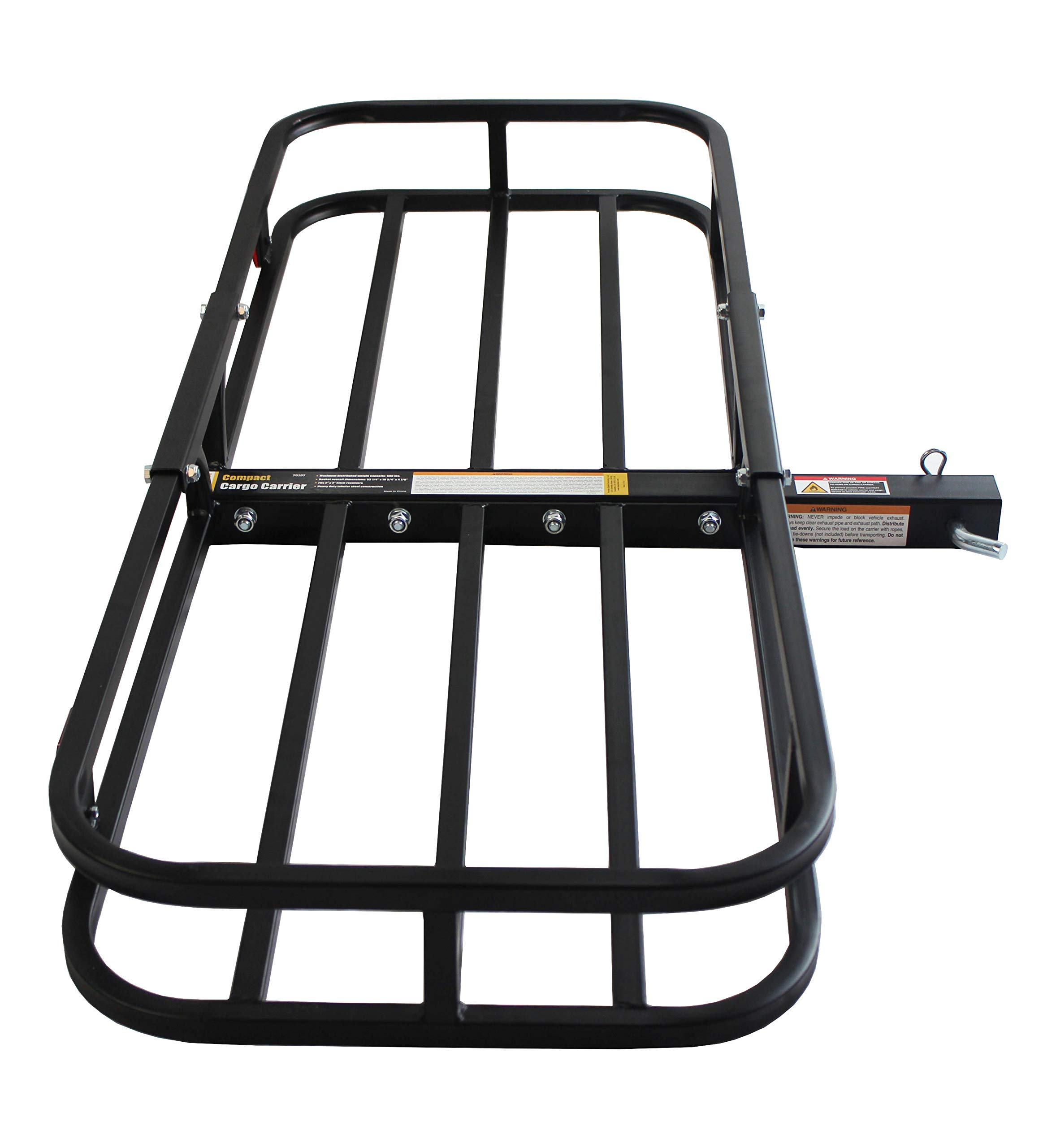 ATLIRACK Cargo Carrier - Trailer Hitch Mount Steel Cargo Carrier With High Side Rails For RV's, Trucks, SUV'S  Vans, Cars