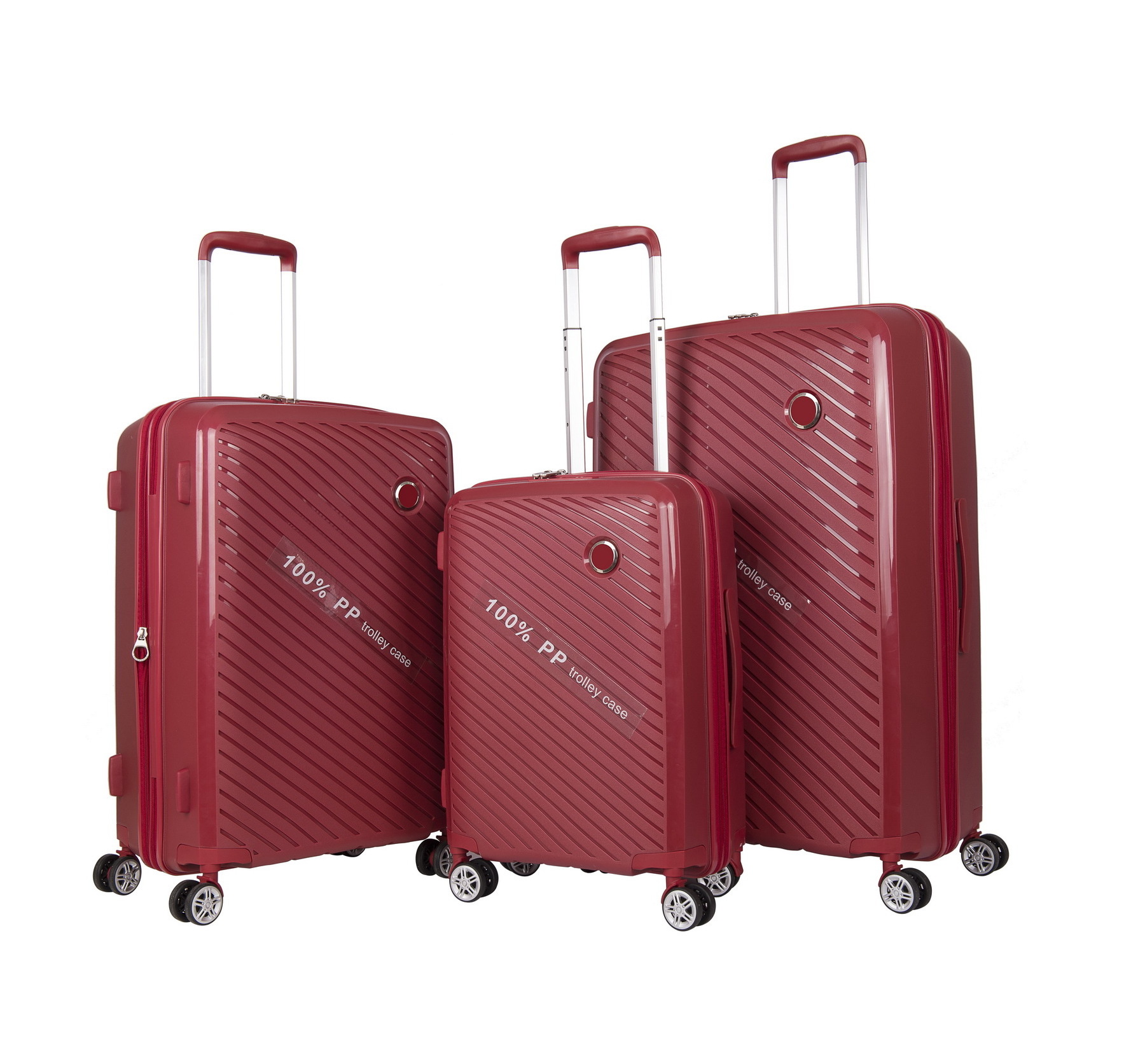 2021 Aluminum Frame Luggage Retro Style Suitcase Modified PP Trolley Bag Wholesale 20/24 Leaves King Travel Bag