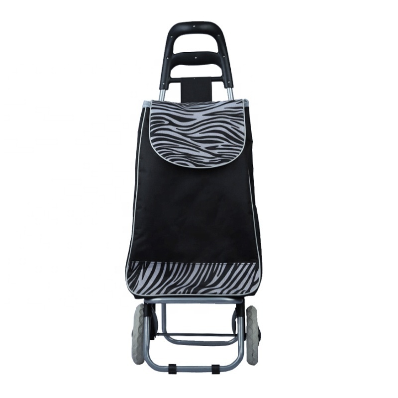 Light Weight Cheap Reusable Folding Shopping Cart Bags Trolley Shopping Folding Cart With Seat and Chair