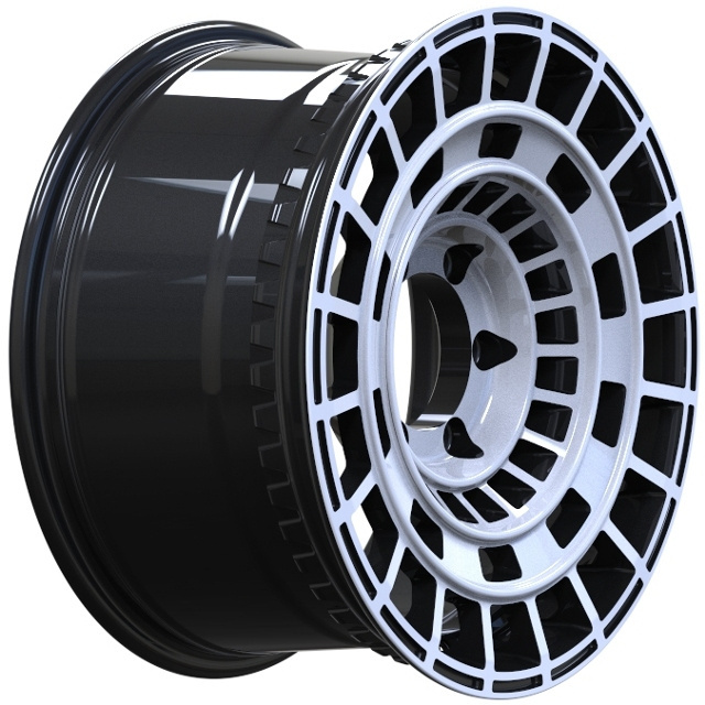 Customized run-flat tire rim 17x9j gray machine surface alloy low pressure cast off-road wheels SUV for jeep gladiator 350z