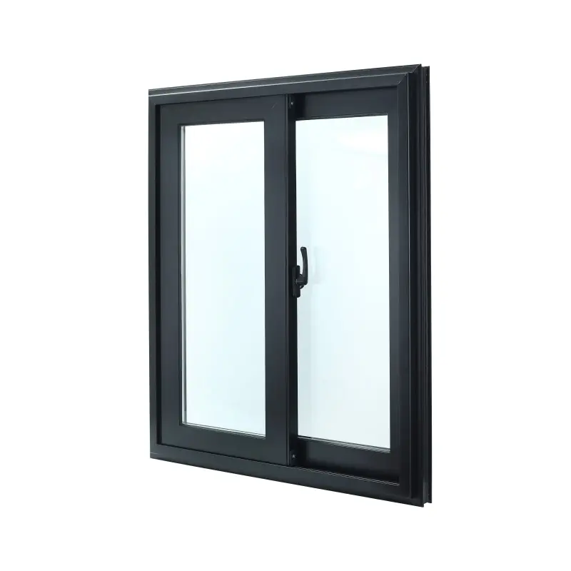 Florida miami dade hurricane approved windows black aluminum sliding window