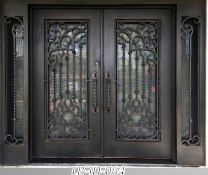 ATMOS Entry Iron Door For Building Material Europe FD-558Main Entrance Exterior Main Design Modern Interior Design Glass Door