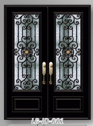 ATMOS Entry Iron Door For Building Material Europe FD-558Main Entrance Exterior Main Design Modern Interior Design Glass Door