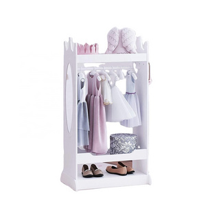 Wood Kids Store Dress-up Center   Toddler  Costume Closet   Open Hanging Armoire Closet  Storage Closet for Kids