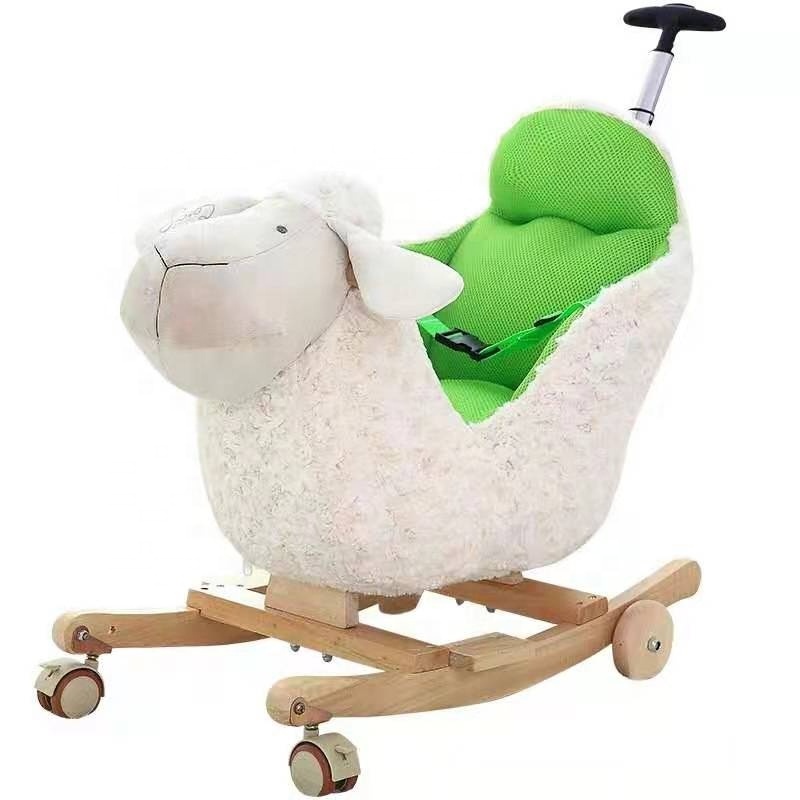 Enjoyment Wooden With Fabric Ride Toy Kids Rocking Animals Riding for Kids