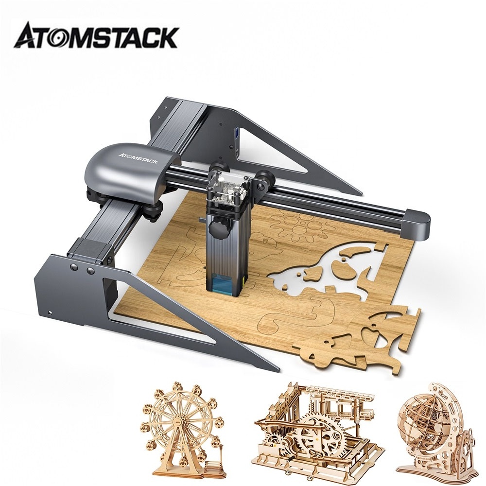 Hot Sale ATOMSTACK P7 M40 Small Acrylic Plastic Stainless Steel Name Plate Laser Cutting Portable Laser Engraving Machine