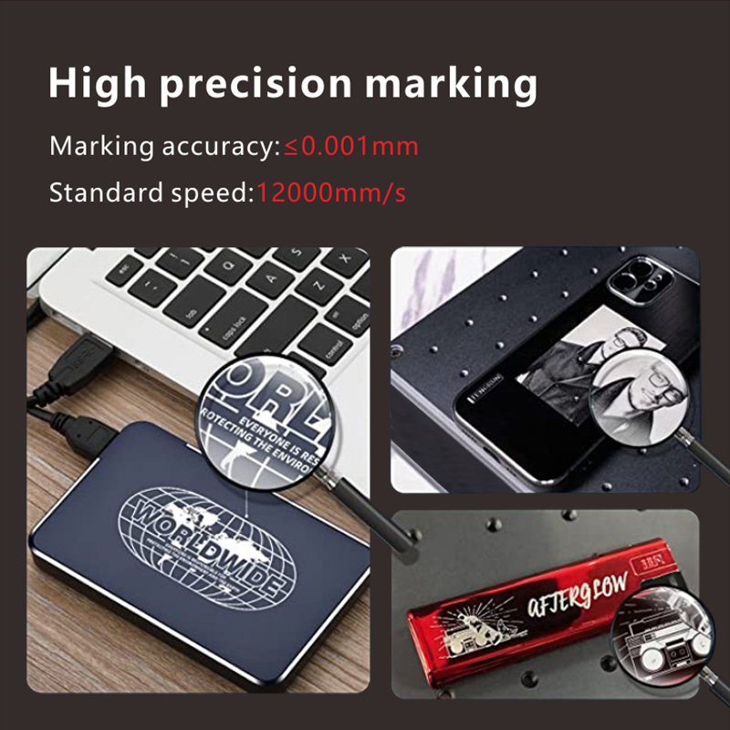 ATOMSTACK M4 Fiber Laser Engraver 12000mm/S Fast Speed Portable Desktop Handheld 2-in-1 Industrial Grade Laser Marking Machine