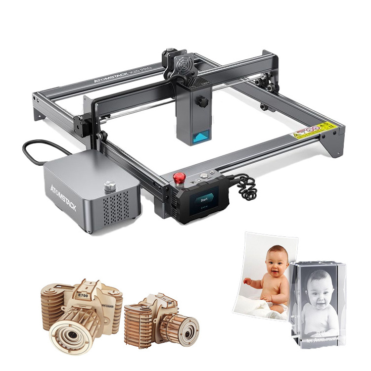 ATOMSTACK X20 S20 A20 PRO 130W Cnc Mini Cutter 20W Output Portable Diy Glass Wood Metal Card Desktop Laser Engraving Machine