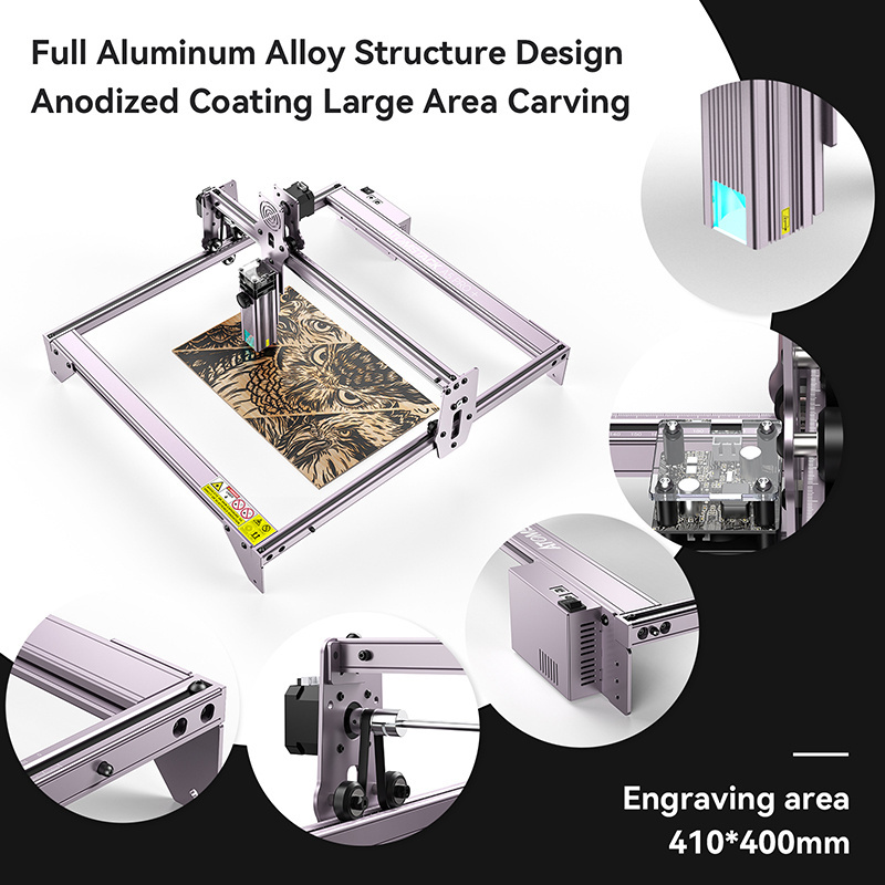 ATOMSTACK A5 PRO+ 41*40cm Not Hand Held Laser Engraving Machine Stainless Steel Plywood Laser Engraving Machine