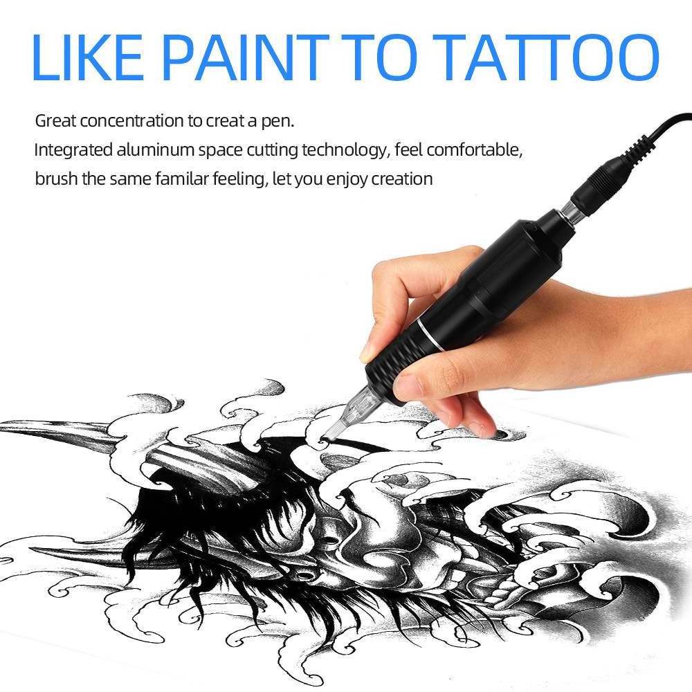 Rotary Tattoo Cartridge Machine Tattoo Pen Clip Cord RCA Liner Shader Body Art Permanent Makeup Cosmetic Custom Tattoo Machine