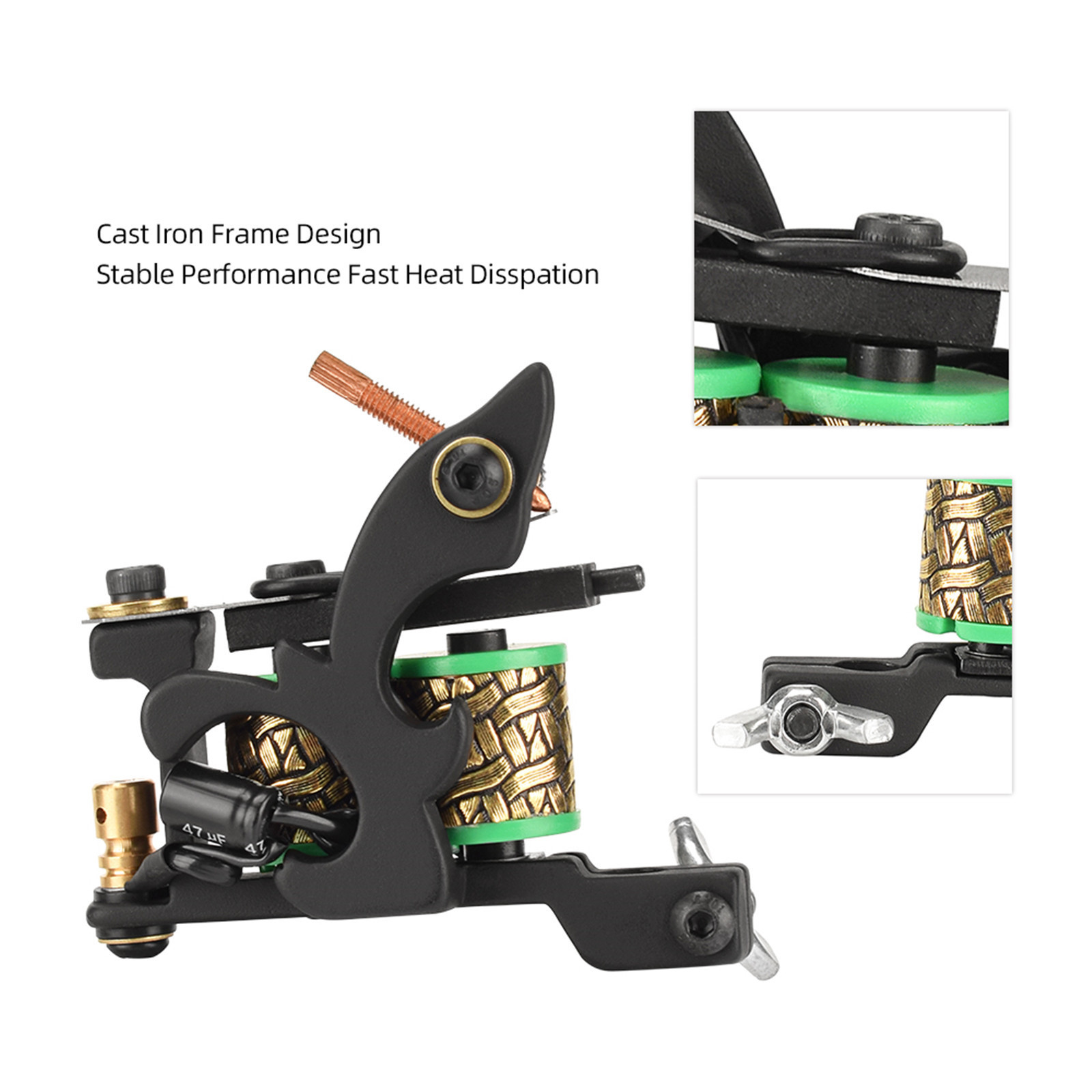 New Tattoo Equipment Liner Coil Tattoo Machine Secant Machine Traditional 8 Wraps Coil Tattoo Machine