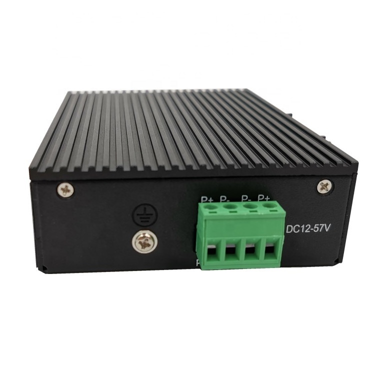 IP40 Industrial 100Mbps 4 Port PoE Din-rail Ethernet Switch for Outdoor