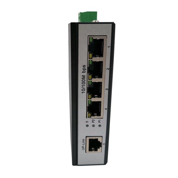 IP40 Industrial 100Mbps 4 Port PoE Din-rail Ethernet Switch for Outdoor