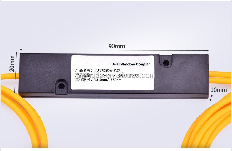 Fibre Optics FBT Coupler or FBT Splitter - Bare Fibre with different Split Ratios