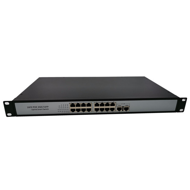 CCTV 16 Port POE 10/100Mbps and 2 port Gigabit Uplink 1 port Gigabit SFP POE Switch