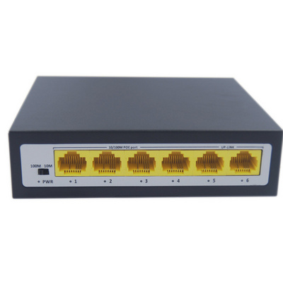 Cheaper Price CCTV POE Switch 100Mbps 4 Port POE 15.4W 2 Port Uplink POE Switch 4+2  for IP camera