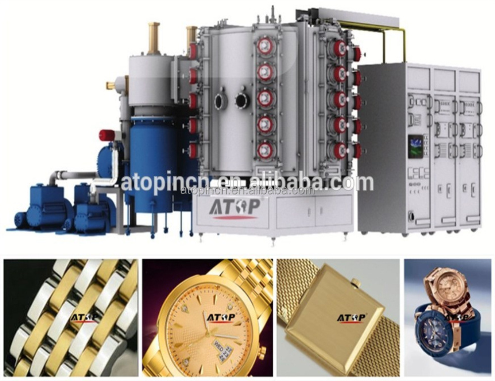 Atop Porcelain Tiles Titanium Gold Coating Equipment/ceramic Fittings Gold Plating Machine/mosaic Plasma Ion Coating System